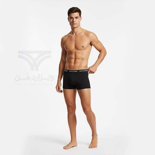 پک 3 تایی شورت مردانه باکسر بریف جک اند جونز JACK & JONES اورجینال وارداتی – طرح چهار — تصویر ۳