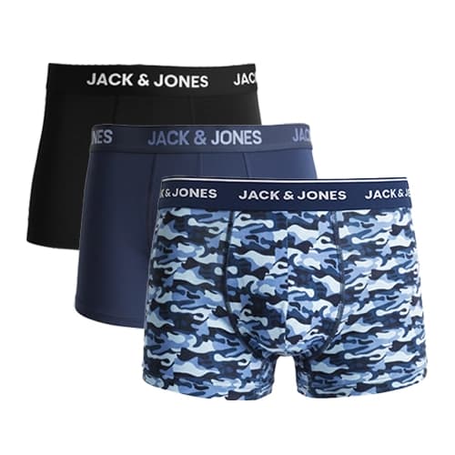 پک 3 تایی شورت مردانه باکسر بریف جک اند جونز JACK & JONES اورجینال وارداتی – طرح چهار