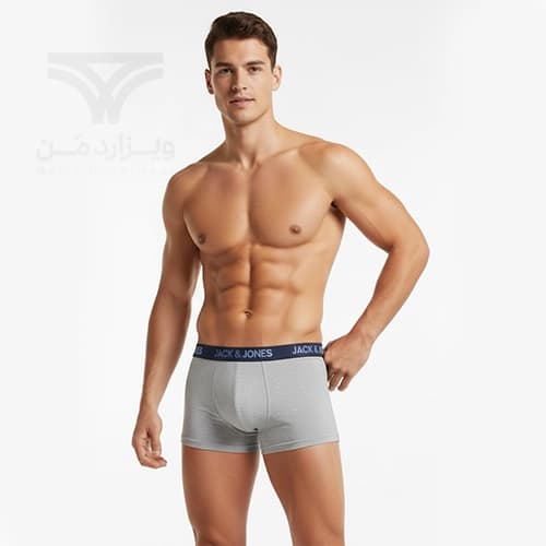 پک 3 تایی شورت مردانه باکسر بریف جک اند جونز JACK & JONES اورجینال وارداتی – طرح سه — تصویر ۵
