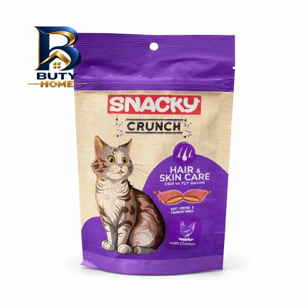 تشویقی گربه اسنکی مدل Crunch با طعم مرغ و ماهی وزن 240 گرم مجموعه 4 عددی — تصویر ۵