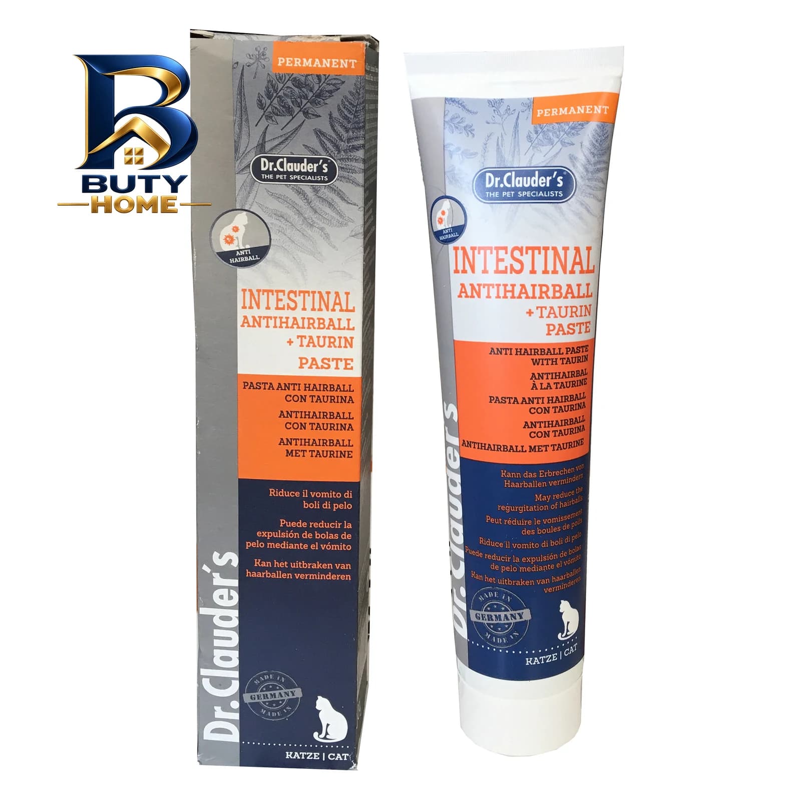 خمیر مالت گربه دکتر کلادرز مدل Anti Hairball +Taurin وزن 100 گرم — تصویر ۳