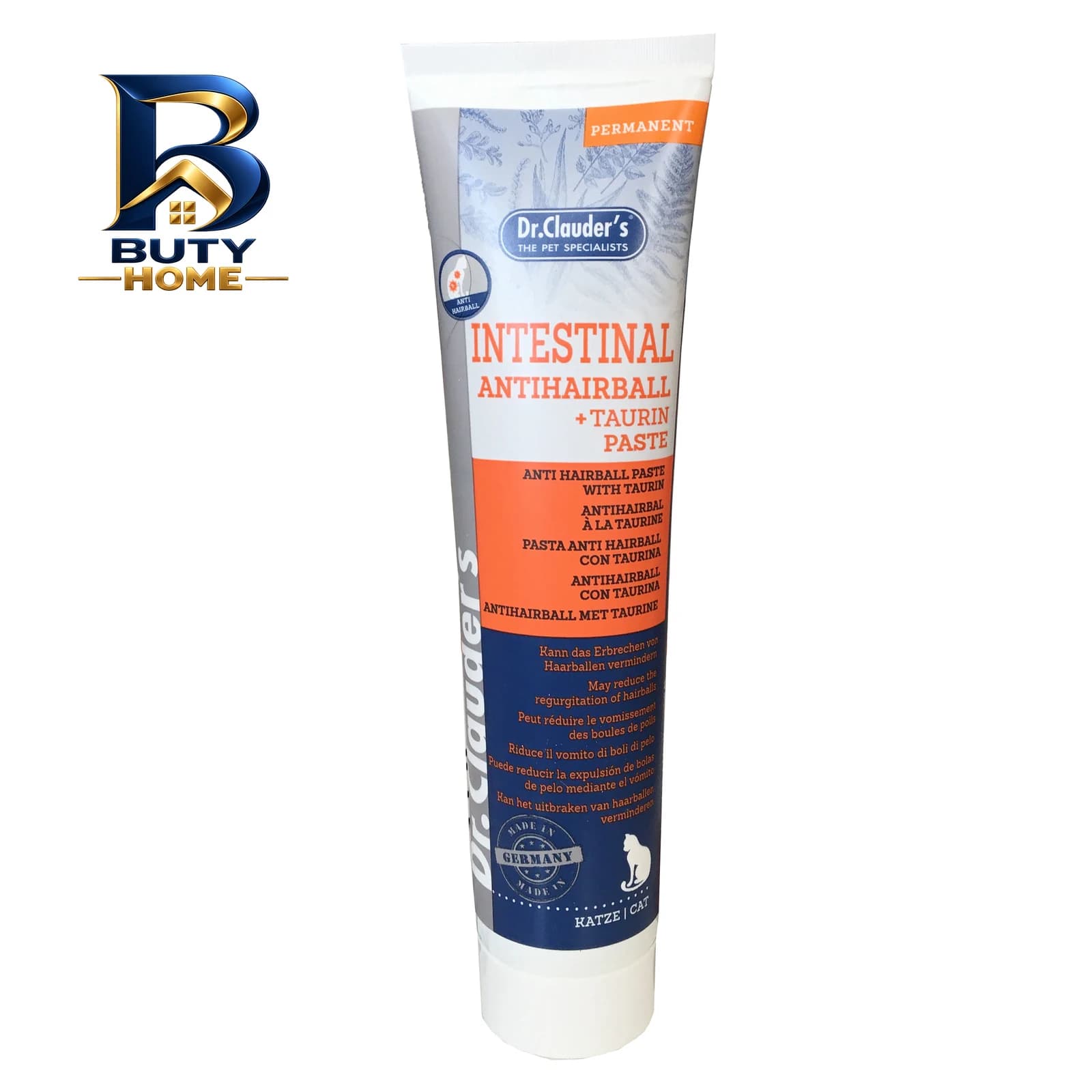 خمیر مالت گربه دکتر کلادرز مدل Anti Hairball +Taurin وزن 100 گرم — تصویر ۲