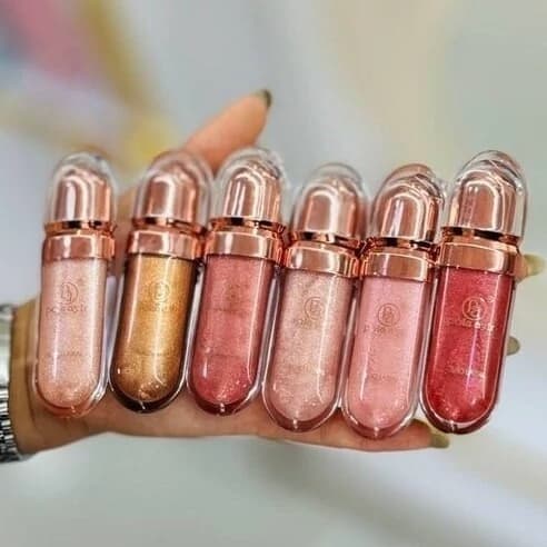برق لب طرح کیکو فانتزی کیوت شاینی اکیلیل برق لب شفاف خوشبو — تصویر ۳
