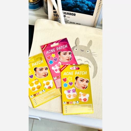 پد پچ چسب جوش و از بین برنده جوش جای جوش فانتری کیوت پینترستی طرح دار خرسی تدی خرگوشی قلبی پد ضد حوش — تصویر ۵
