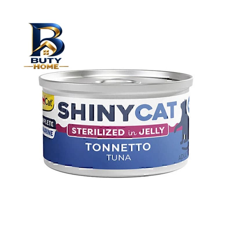 کنسرو غذای گربه بالغ جیم کت مدل Cat Food Sterilized Tuna in Jelly طعم ماهی تن وزن ۷۰ گرم بسته ۶ عددی اصل — تصویر ۶