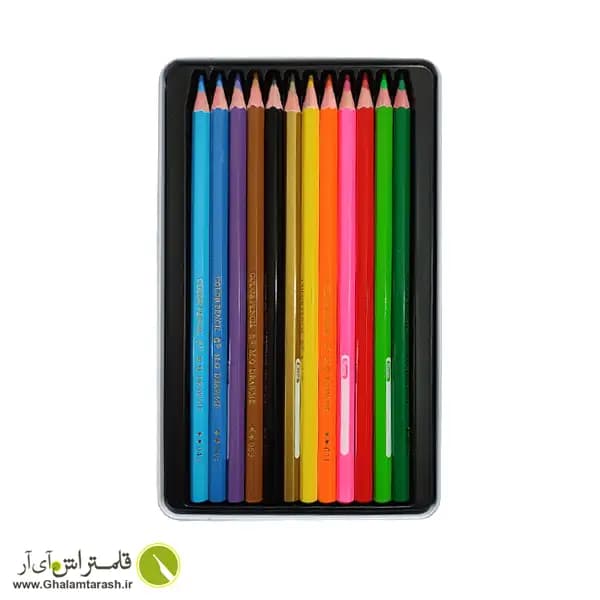 مداد رنگی 12 رنگ ام کیو جعبه فلزی — تصویر ۴