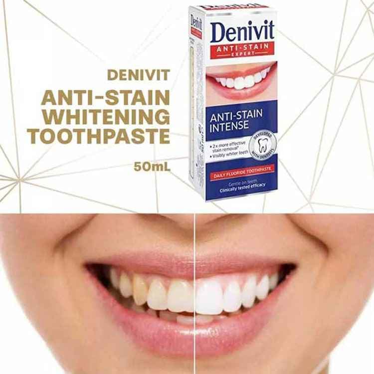 خمیر دندان ضد لک دنیویت مدل ANTI STAIN حجم 50 میلی لیتر — تصویر ۲