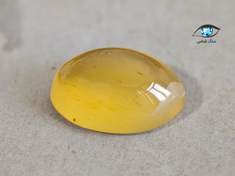 عقیق زرد طبیعی 1 گرم — تصویر ۳