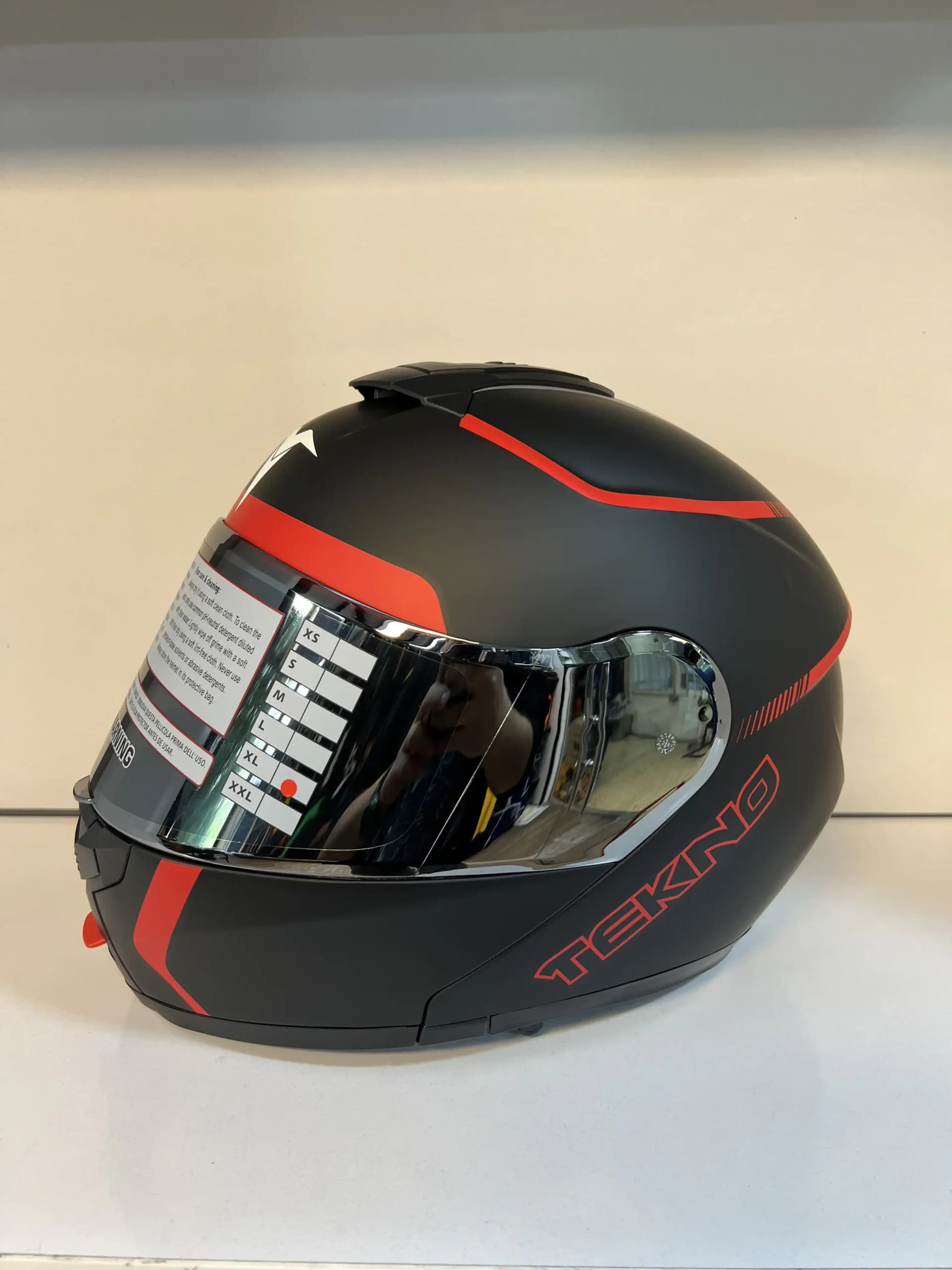 کلاه فک متحرک Tekno – Black red line — تصویر ۲