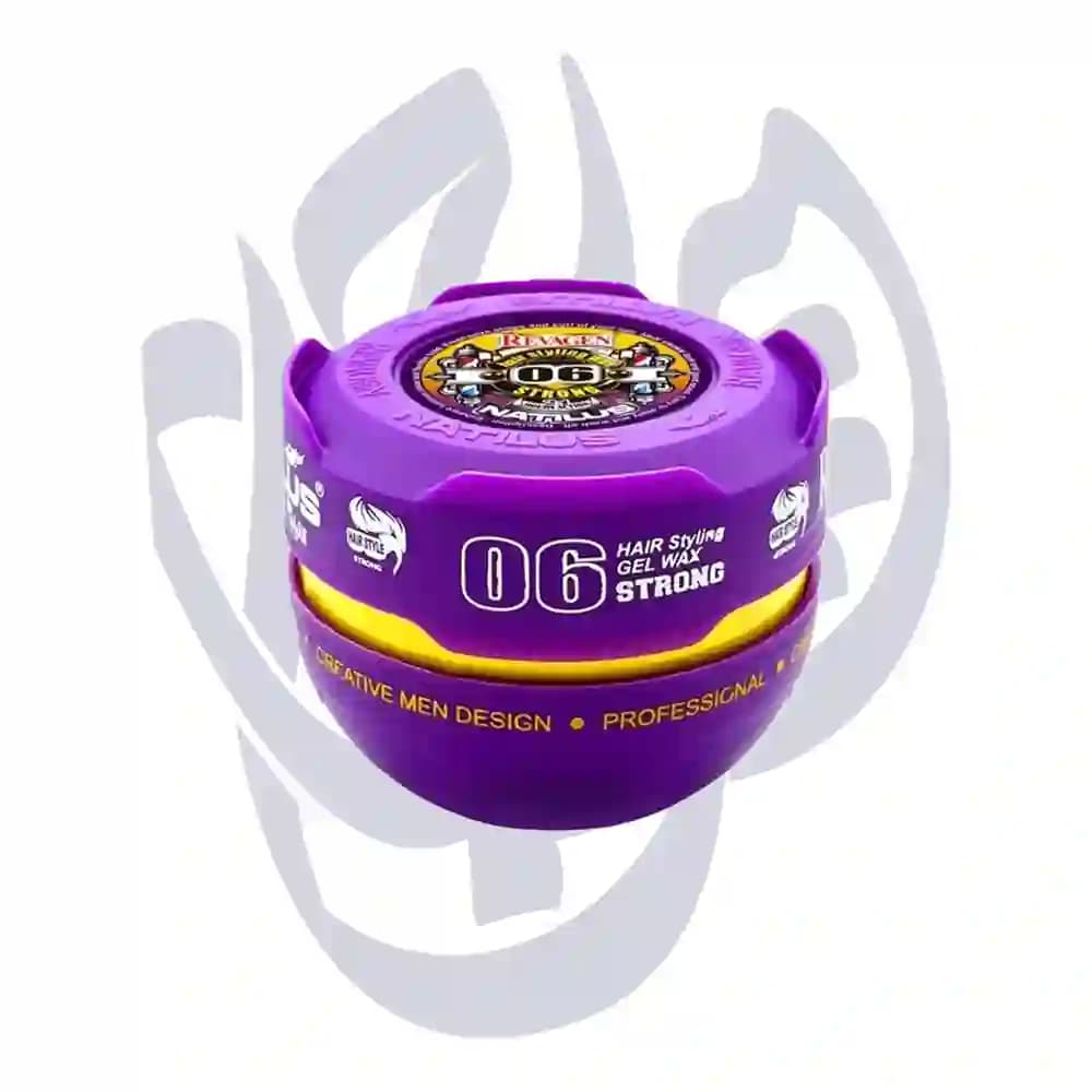 ژل واکس مو مشکی 06 بنفش استرانگ STRONG ریواژن ناتیلوس REVAGEN NATILUS