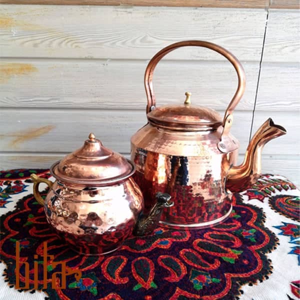سرویس کتری و قوری مس