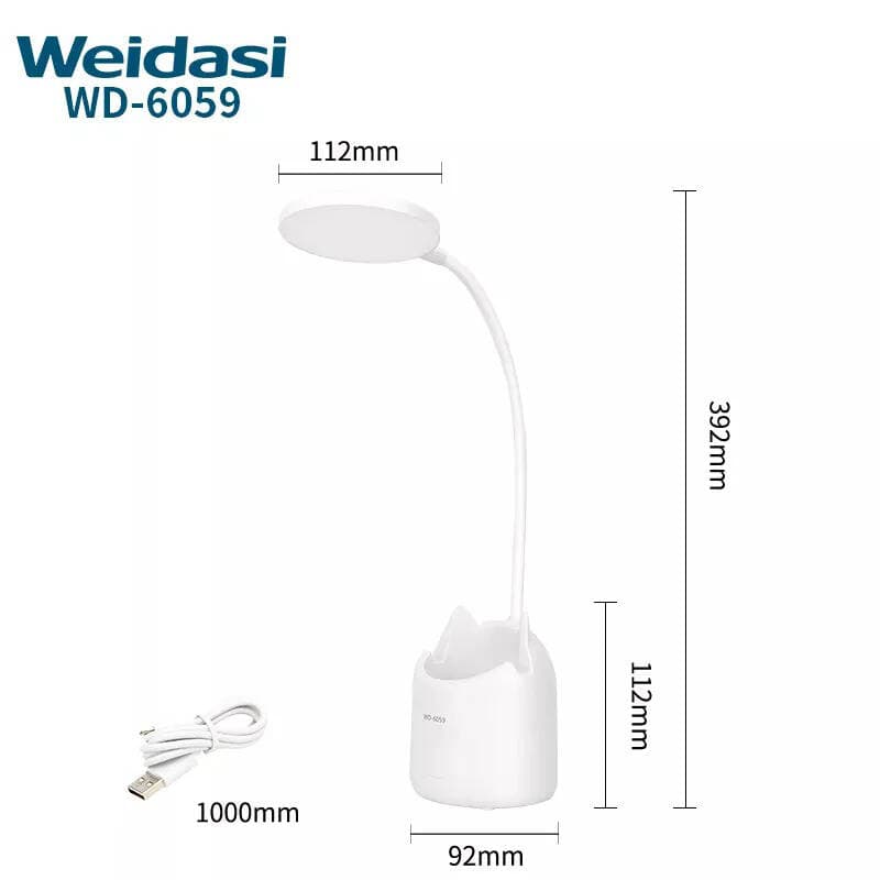 چراغ مطالعه شارژی ویداسی Weidasi WD-6059 — تصویر ۱۰