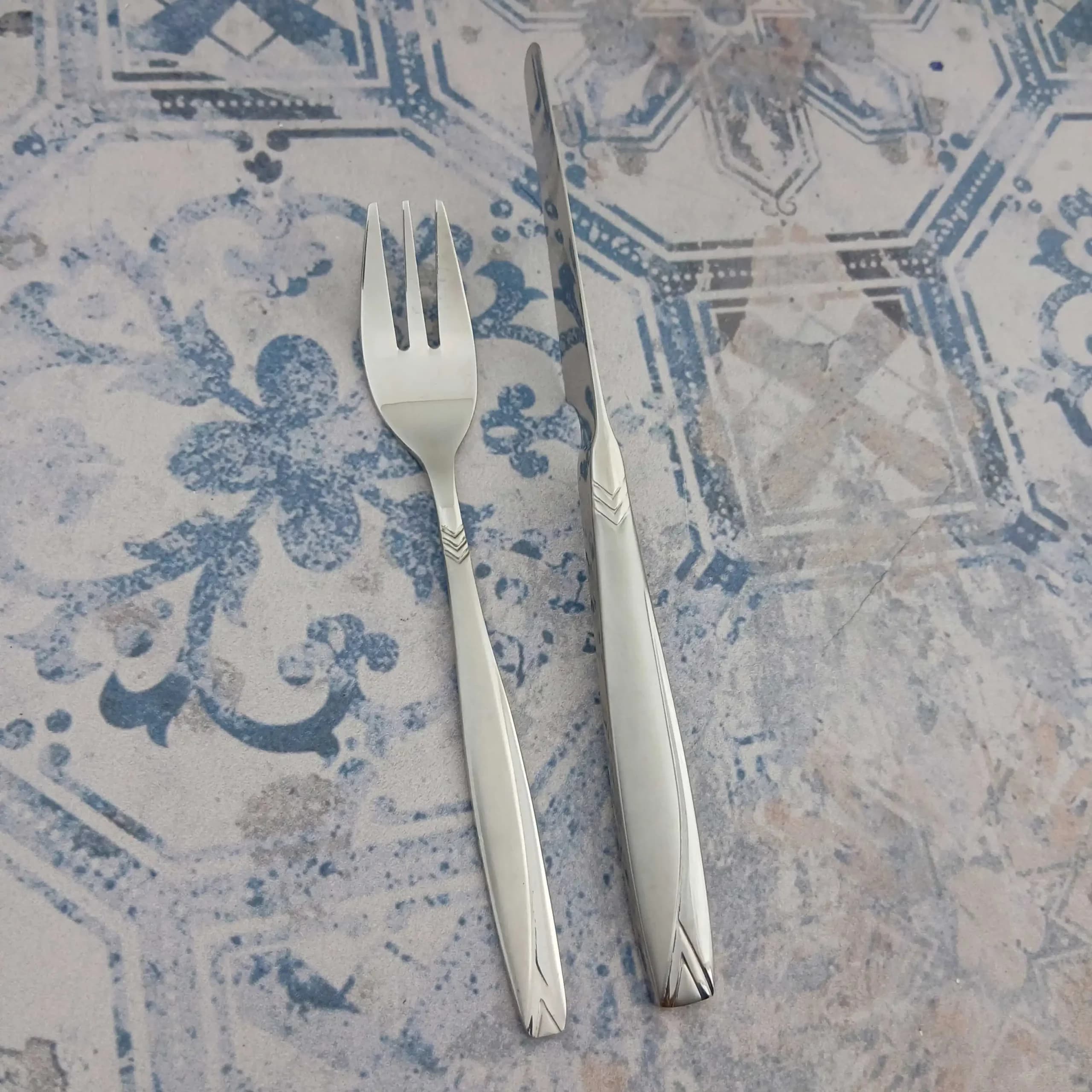 کارد و چنگال میوه خوری 12 پارچه اس جی مدل پرنس — تصویر ۳