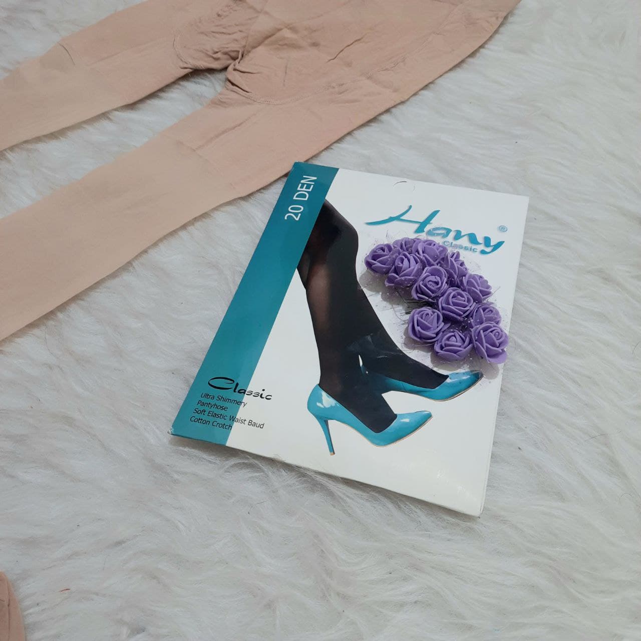 جورابشلواری شیشه ای هانی ضخامت 20 کد 201 — تصویر ۲