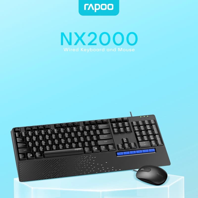 ماوس و کیبورد رپو مدل NX2000 FA Black — تصویر ۳