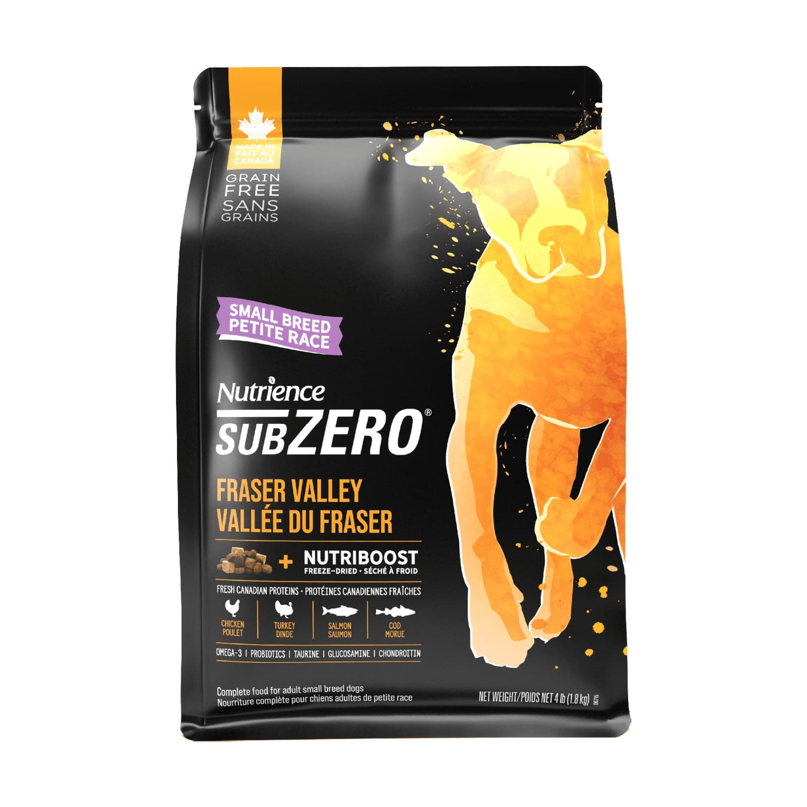 غذای خشک سگ نژاد کوچک نوترینس ساب زیرو 1.8 کیلویی SubZero