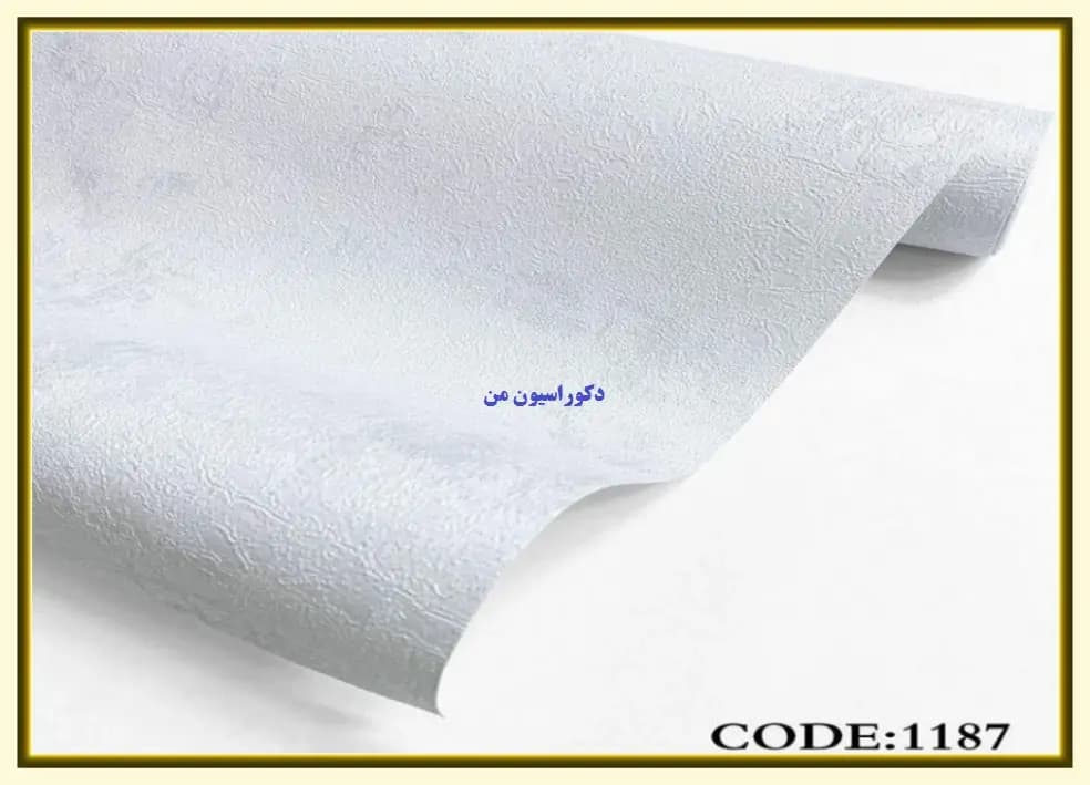 کاغذ دیواری رنگ طوسی کد:1187 — تصویر ۲