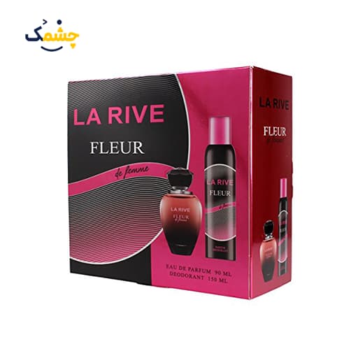 ست هدیه ادکلن 90میل و اسپری 150 میل زنانه Fleur De Femme لاریو | La Rive Fleur de Fame Women’s Eau de Parfum 90 ml + Deodorant 150 ml Gift Set — تصویر ۴