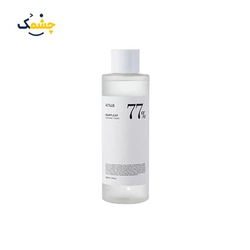 تونر تسکین دهنده و آبرسان آنوا حجم 250 میل|ANUA heartleaf 77% soothing toner 250ml lotion