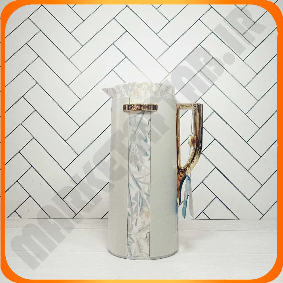 فلاسک یک لیتر خاکستری طرح دار SHIMIZU نجیب