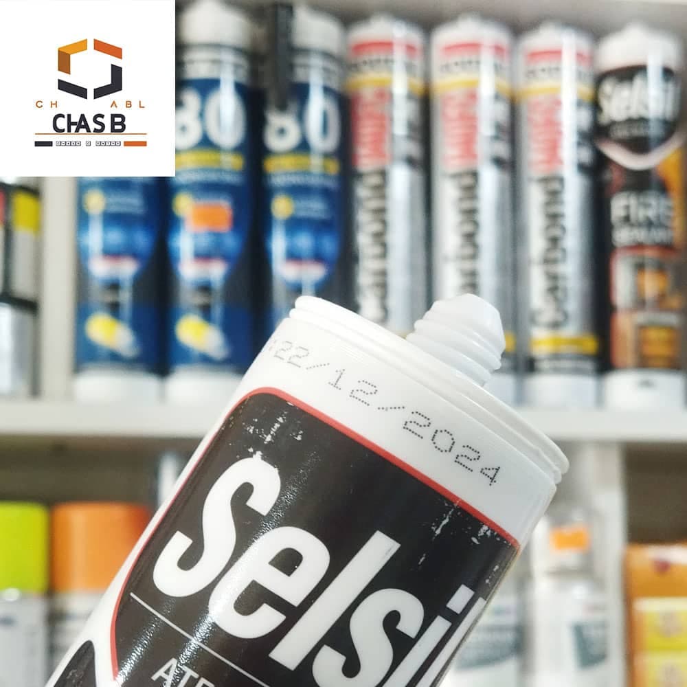 چسب سیلیکون کوره مشکی سلسیل- SELSIL FIRE SEALANT 1500C TEMPERATURE RESISTANCE 300ml — تصویر ۴