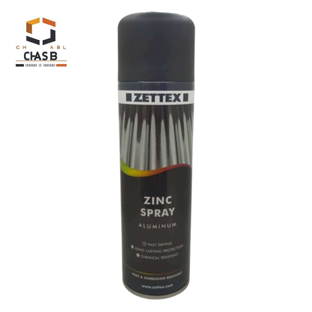 اسپری زینک آلومینیوم نقره ای زتکس – ZETTEX ZINC SPRAY ALUMINUM 500ml