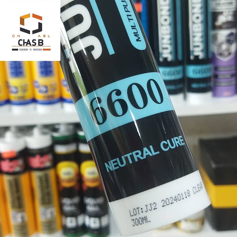 چسب درزگیر خنثی شفاف چند منظوره ضد آب جانباند مدل 6600 – JUNBOND neutral curing multi-purpose weatherproof sealant 300ML — تصویر ۴