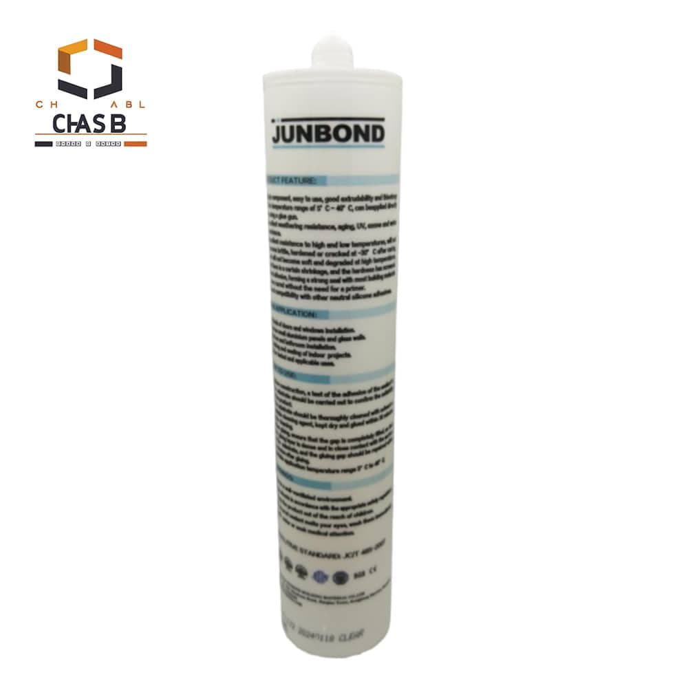 چسب درزگیر خنثی شفاف چند منظوره ضد آب جانباند مدل 6600 – JUNBOND neutral curing multi-purpose weatherproof sealant 300ML — تصویر ۲