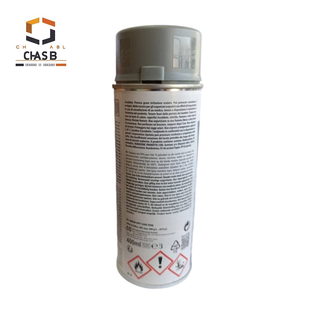 اسپری زینک دوپلی کالر رنگ خاکستری – DUPLI COLOR ZINC SPRAY 400 ML — تصویر ۲