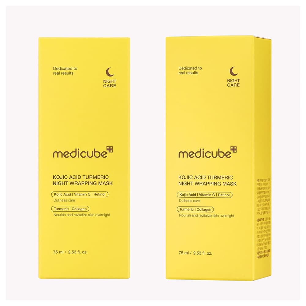 ماسک شب روشن کننده کوجیک اسید و زردچوبه مدی کیوب حجم۷۵ml — تصویر ۲