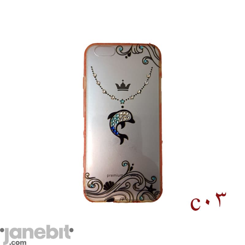 قاب شفاف نگین دار گوشی iPHONE 6/6s برند: YOUNICOU کد:C03 — تصویر ۲