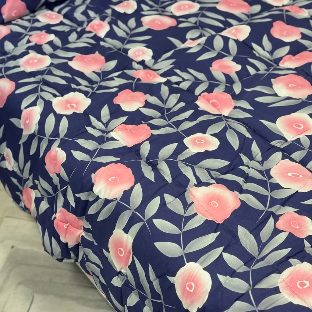 روتختی نفره ساتین سیلک 4تکه کد 2202 — تصویر ۷