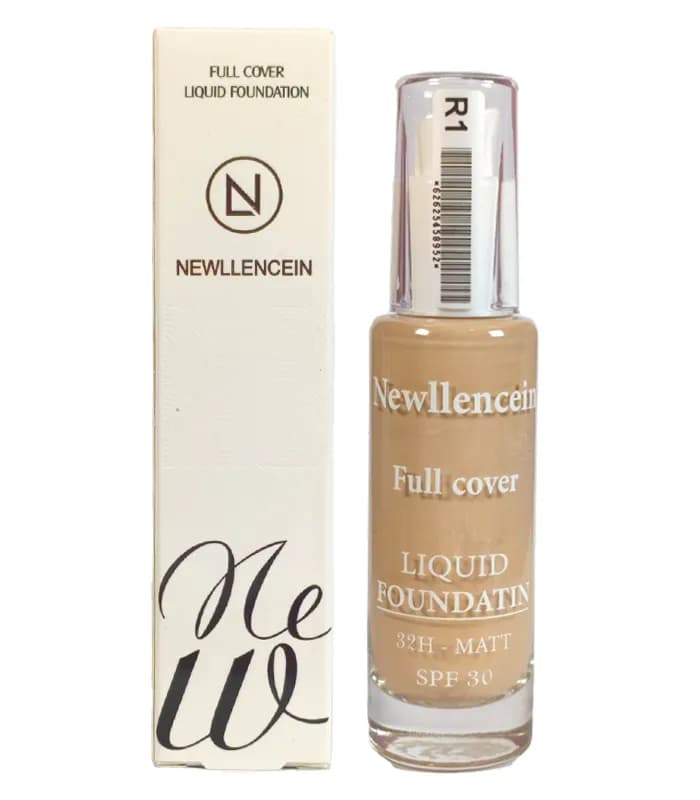 کرم پودر فول کاور نیولنسین NEWLLENCEIN 32h حجم 50ml شماره R3 — تصویر ۲