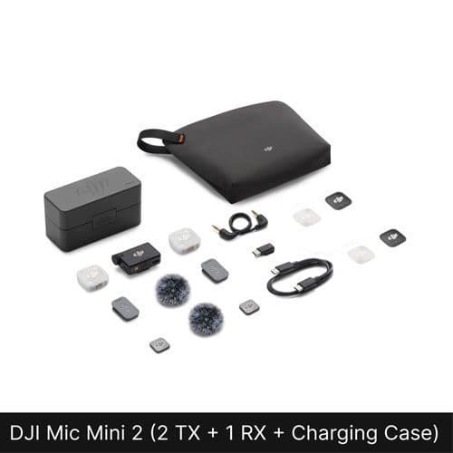 میکروفون بی سیم یقه ای دی جی آی دو کاربر DJI Mic Mini 2 2-Person — تصویر ۲