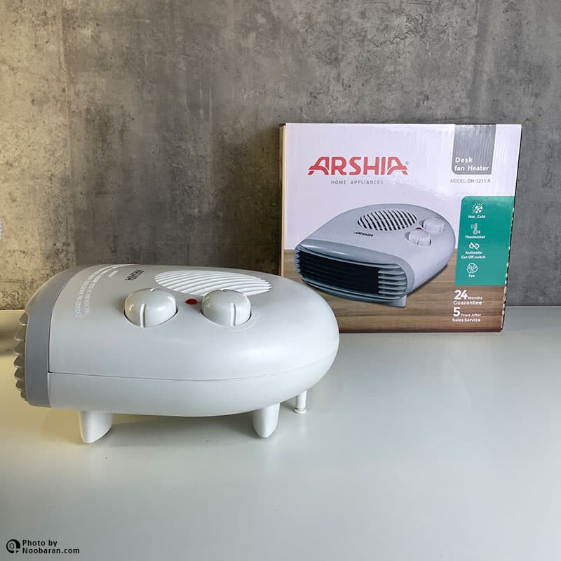 بخاری برقی فن دار ارشیا مدل DH-1211A — تصویر ۵