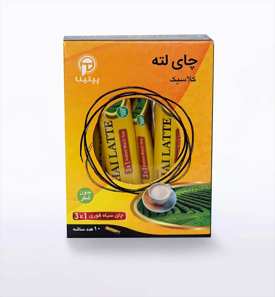 شیر چای (چای لته) کلاسیک پپتینا بسته 10 ساشهای — تصویر ۴