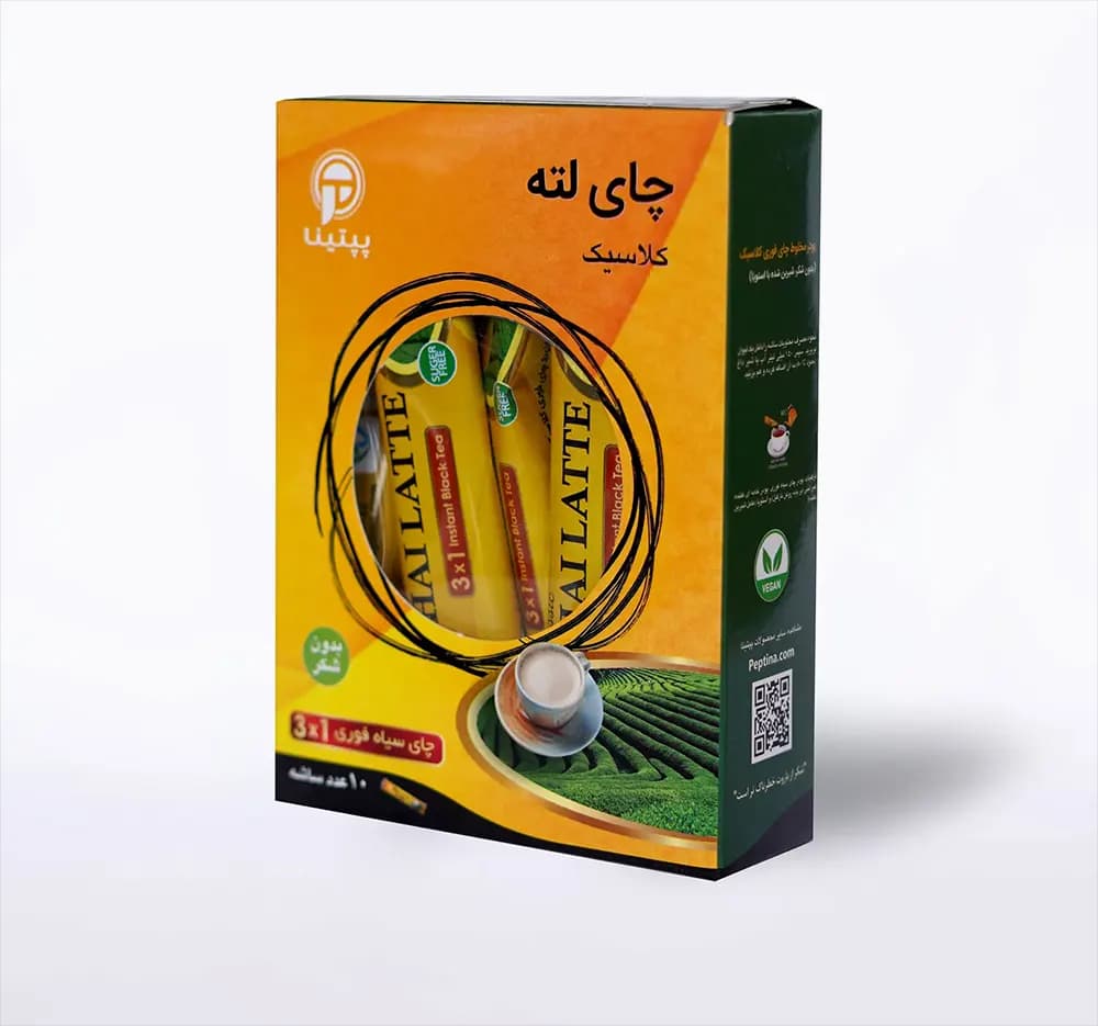 شیر چای (چای لته) کلاسیک پپتینا بسته 10 ساشهای — تصویر ۲