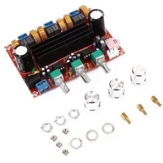 ماژول آمپلی فایر استریو 2×50 وات با خروجی ساب 100 وات مدل XH-M139 با چیپ TPA3116D2 — تصویر ۵