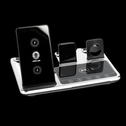 شارژر وایرلس 4 کاره گرین لاین Green Lion 4 IN 1 Wireless Charging Station 15W — تصویر ۲