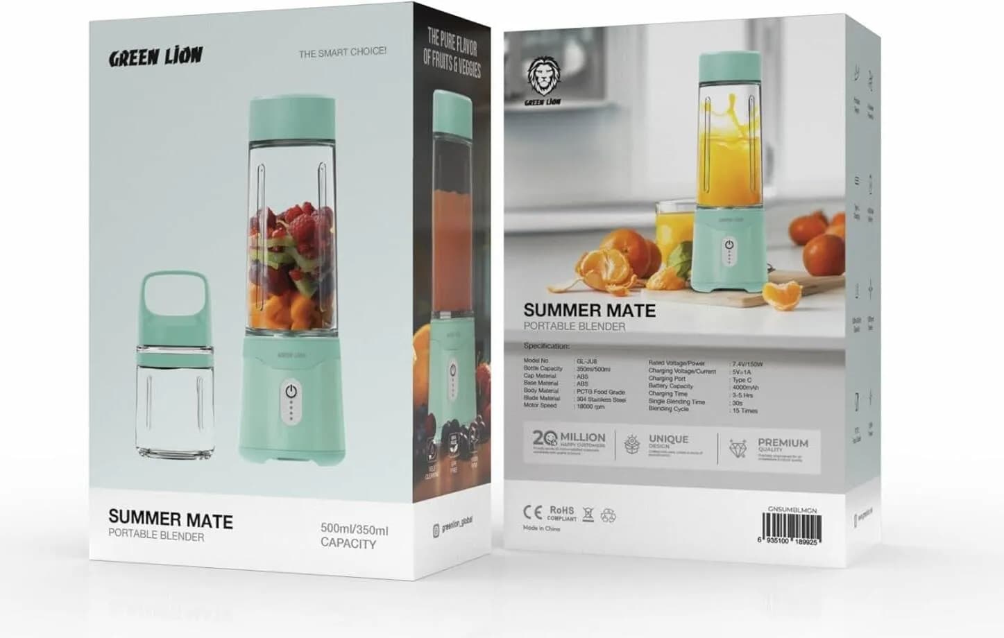 مخلوط کن قابل حمل گرین لاین Summer Mate — تصویر ۳