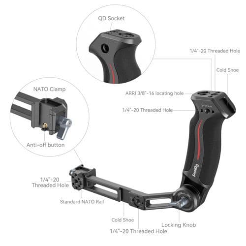 هندگریپ گیمبال دی جی آی اسمالریگ Smallrig Sling Handle for DJI RS 3028 — تصویر ۳