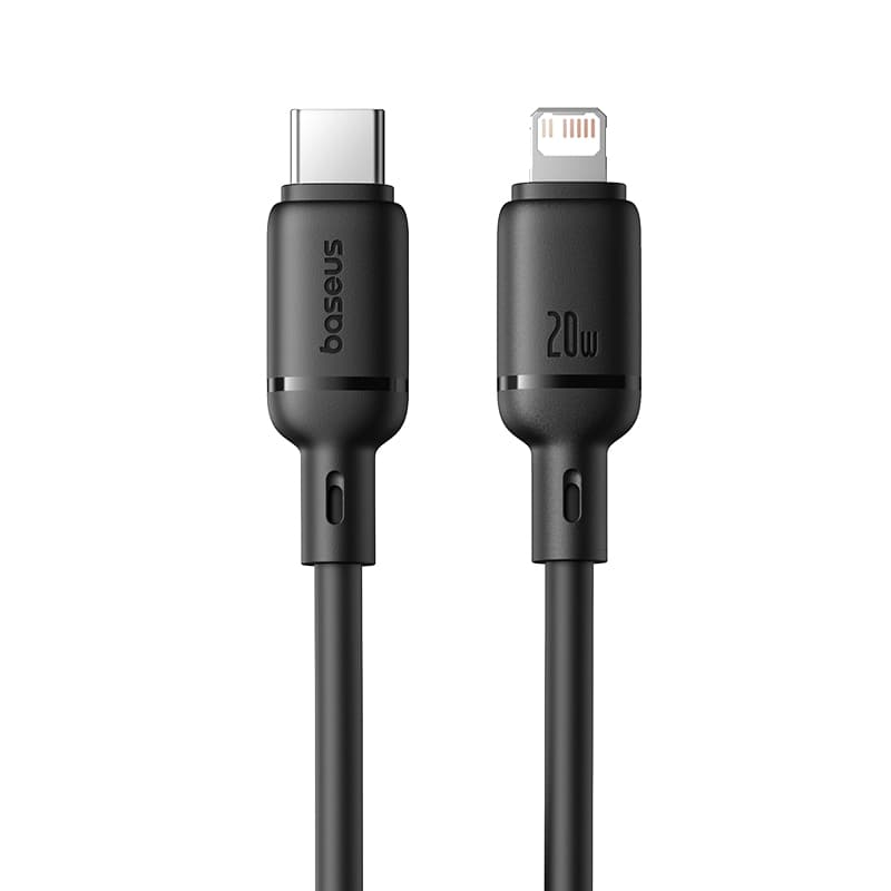 کابل شارژ سریع USB-C به Lightning بیسوس مدل Silky 20W طول2m – Baseus Silky P10377700113-00 Fast Charging Cable USB-C to Lightning 20W 2m — تصویر ۵