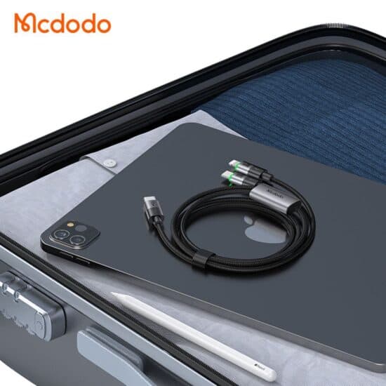 کابل تایپ سی به تایپ سی و لایتنینگ 100 وات 1.5 متری مک دودو MCDODO CA-6700 — تصویر ۵