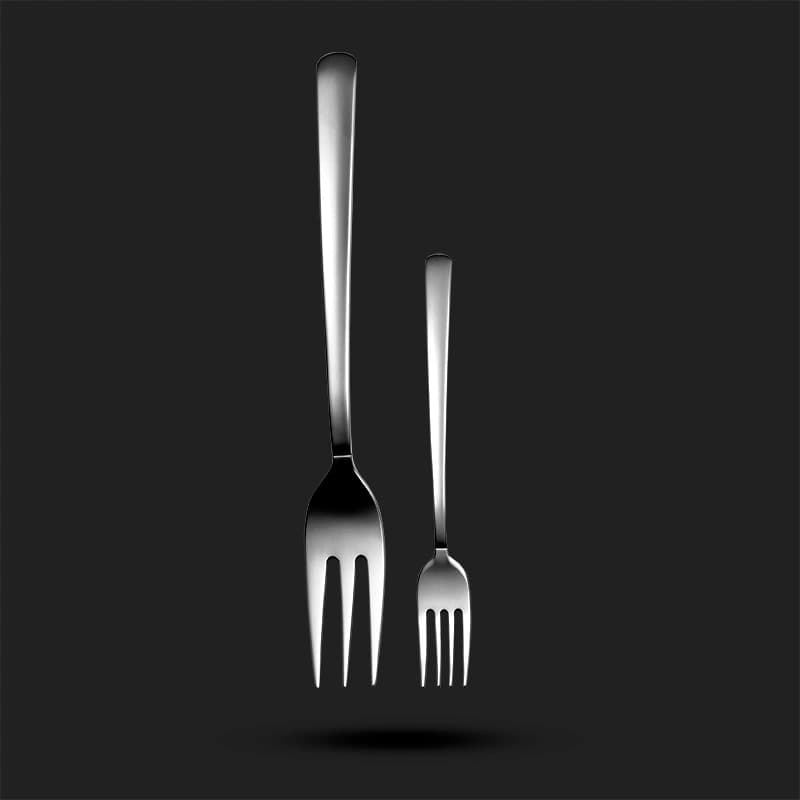 سرویس 102 پارچه قاشق و چنگال 12 نفره طرح رویال — تصویر ۴