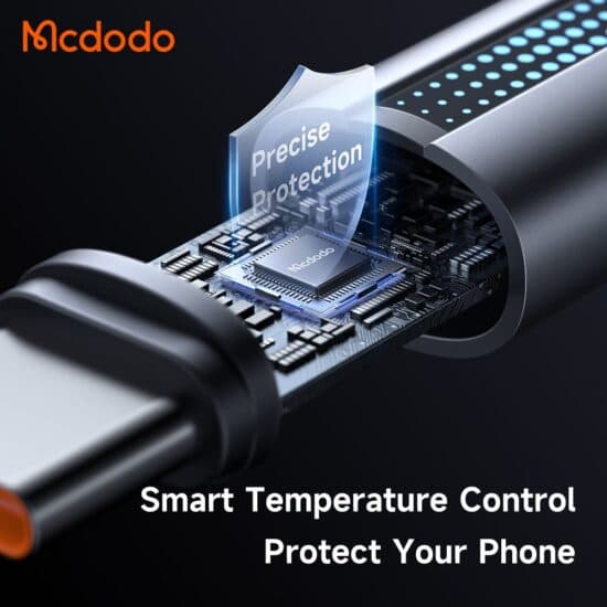کابل شارژ سریع تایپ سی به تایپ سی 100 وات مک دودو مدل MCDODO CA-5740 طول 1.2متر — تصویر ۴
