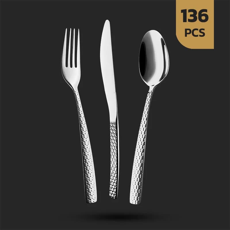 سرویس 136 پارچه قاشق و چنگال داماس طرح مایا
