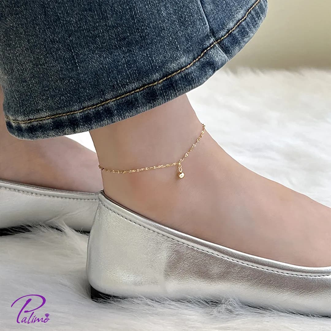 پابند نقره تیفانی تک گوی B2209 با روکش طلای 18 عیار — تصویر ۵