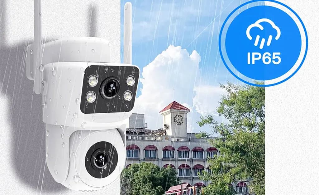 دوربین وای فای هوشمند 8 مگاپیکسل 2 لنز بیرونی MOES — تصویر ۴