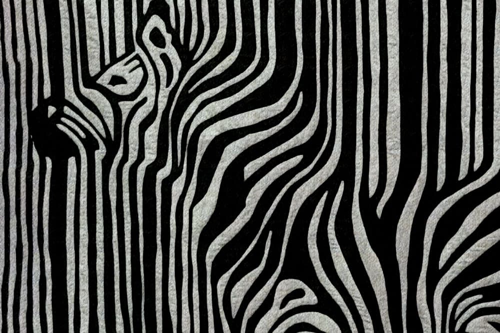 فرشینه ماشینی سفارشی ZEBRA – طرح پوست زبرا — تصویر ۲