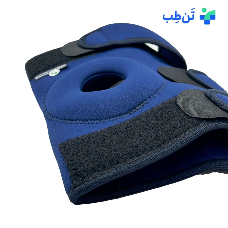 زانوبند قابل تنظیم کشکک باز نئوپرن تن یار کد 5040 — تصویر ۴